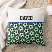 Fußball Ball Pattern Player NAME Sportdekoration K Kissen (Decke)