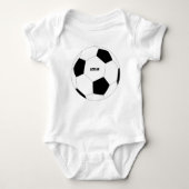 Fußball-Ball Personalisiert Baby Strampler (Vorderseite)