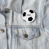 Fußball-Ball Personalisiert Button (Beispiel)