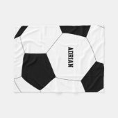 Fußball-Ball Personalisiert Fleecedecke (Vorderseite (Horizontal))