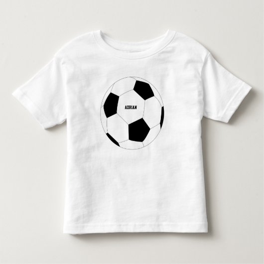 Fußball-Ball Personalisiert Kleinkind T-shirt (Vorderseite)
