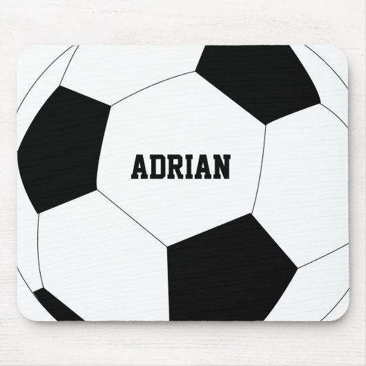 Fußball-Ball Personalisiert Mousepad (Vorne)