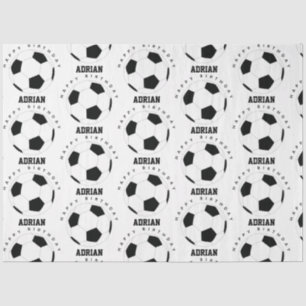 Fußball Ball Personalisiert Name Geburtstag Seidenpapier