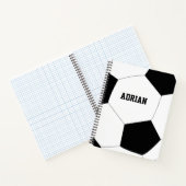 Fußball-Ball Personalisiert Notizblock (Innenseite)