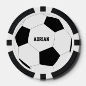 Fußball-Ball Personalisiert Pokerchips (Vorderseite)