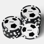 Fußball-Ball Personalisiert Pokerchips (Stapel)