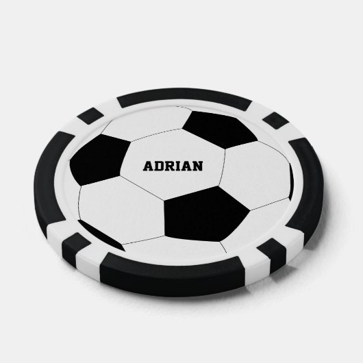 Fußball-Ball Personalisiert Pokerchips (Einzeln)