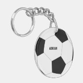 Fußball-Ball Personalisiert Schlüsselanhänger (Vorderseite links)