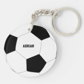 Fußball-Ball Personalisiert Schlüsselanhänger (Rückseite)