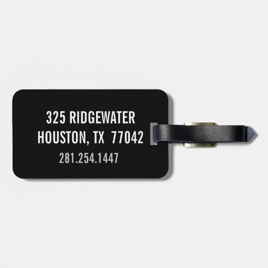 Fußball-Ball-personalisierter Gepäckanhänger (Rückseite horizontal)