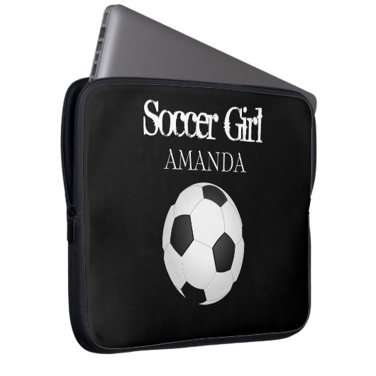 Fußball-Ball Personalisierter Lap Top Cover Gesche (Vorne Rechts)