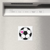 Fußball Ball Pink Hrt Magnet (In Situ (Geschirrspüler))