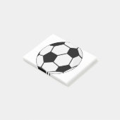 Fußball-Ball Post-it Klebezettel (angewinkelt)