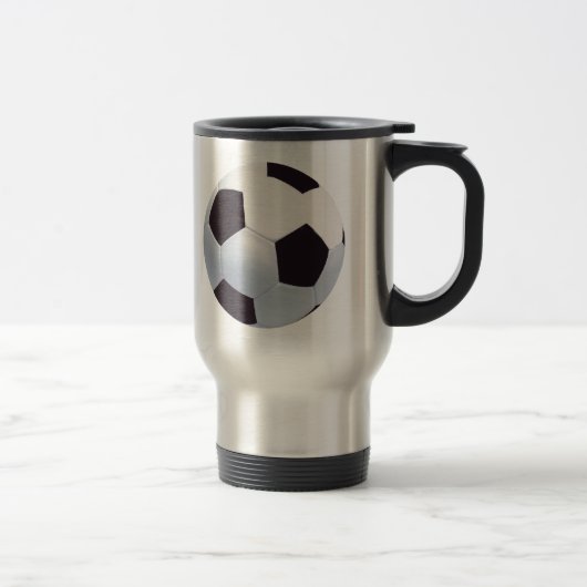 Fußball-Ball-Reise-Tasse Reisebecher (Rechts)