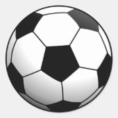 Fußball-Ball Runder Aufkleber (Vorderseite)