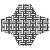 Fußball-Ball Schwarz/Weiß Streifen Fußball (Flach)