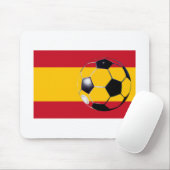 Fußball-Ball Spanien Flag2 Das MUSEUM Zazzle Gesch Mousepad (Mit Mouse)