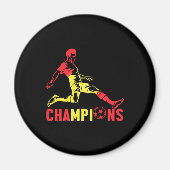 Fußball-Ball Spanien Flag Fußball-Team 2021 G Magnet (Vorne)