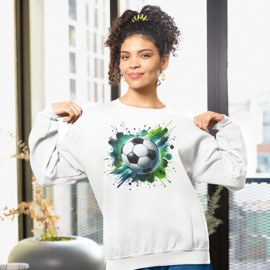 Fußball-Ball-Splash Sweatshirt