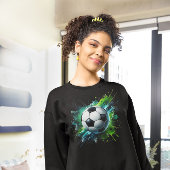 Fußball-Ball-Splash Sweatshirt