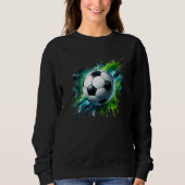 Fußball-Ball-Splash Sweatshirt (Vorderseite)