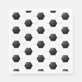 Fußball Ball Sport White Black Game Kinder Spaß Serviette (Vorderseite)