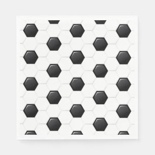 Fußball Ball Sport White Black Game Kinder Spaß Serviette