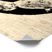 Fußball Ball Sportart Vintages Fußball Poster (Ecke)