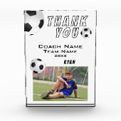 Fußball Ball Sports Coach Danke Fotoblock (Vorderseite)