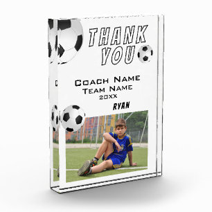 Fußball Ball Sports Coach Danke Fotoblock