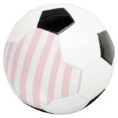 Fußball Ball Streifen Pink & White Ball (Dreiviertel)