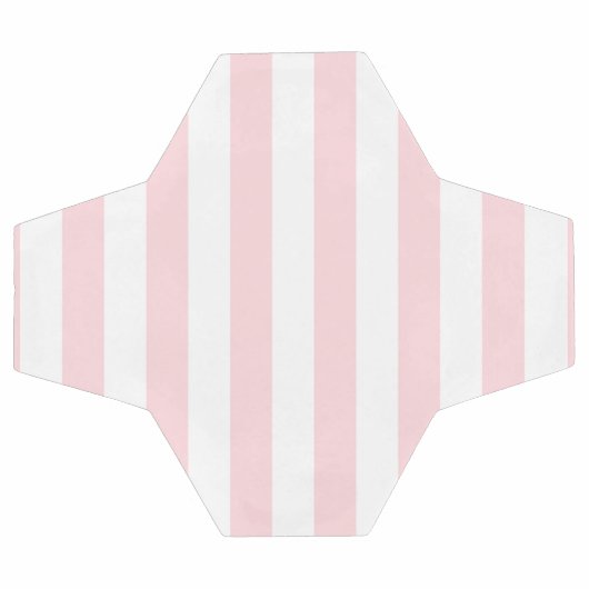 Fußball Ball Streifen Pink & White Ball (Flach)