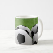 Fußball-Ball-Tasse Kaffeetasse (VorderseiteRechts)