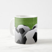 Fußball-Ball-Tasse Kaffeetasse (Vorderseite Links)