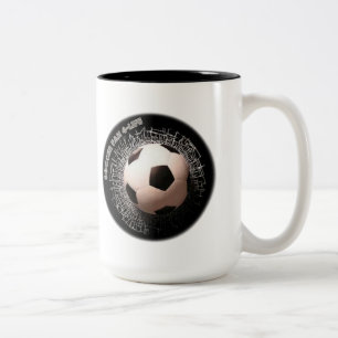 Fußball-Ball-Tasse Zweifarbige Tasse