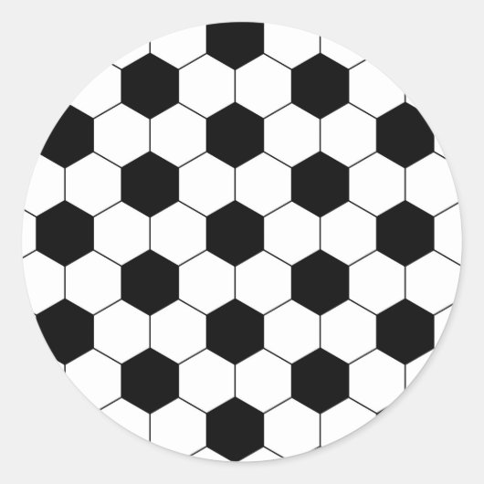 Fußball Ball Textur Runder Aufkleber (Vorderseite)