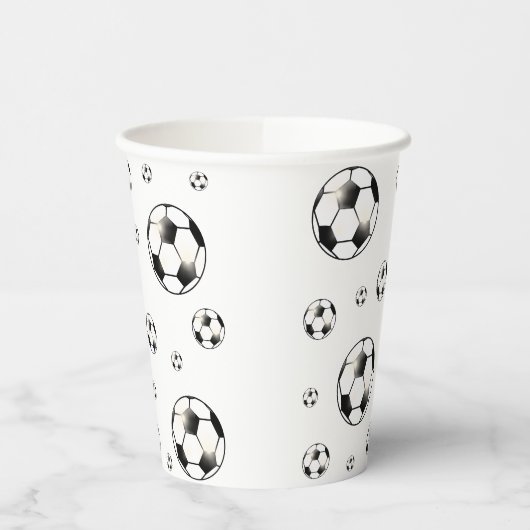 Fußball-Ball Thema Pappbecher (Links)