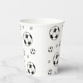 Fußball-Ball Thema Pappbecher (Rechts)