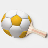 Fußball (Ball) Tischtennis Schläger (Seitenansicht)
