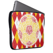 Fußball-Ball-Typografie Laptopschutzhülle (Vorne Rechts)