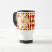 Fußball-Ball-Typografie Reisebecher (Vorderseite Links)
