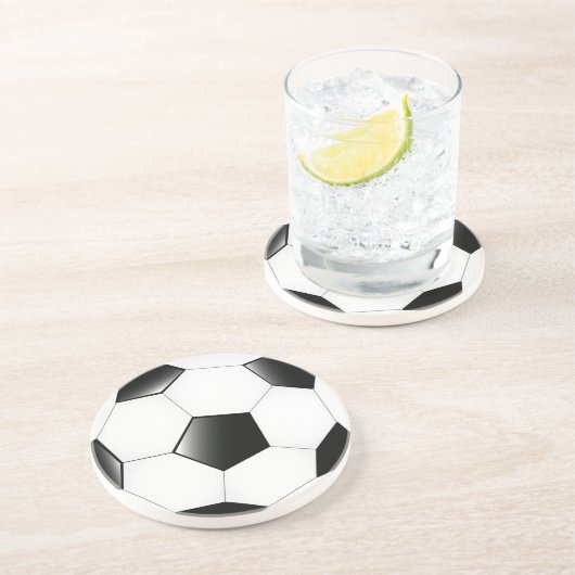 Fußball-Ball-Untersetzer Getränkeuntersetzer (Seite)