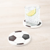 Fußball-Ball-Untersetzer Sandstein Untersetzer (Seite)