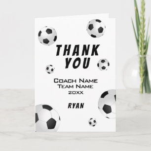 Fußball-Ball Vielen Dank Reisekarte Dankeskarte