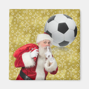 Fußball-Ball Weihnachtsthema Magnet