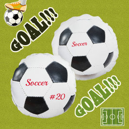 Fußball Ball White and Black Futbol Sports Theme Rundes Kissen