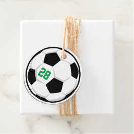 Fußball Ball White Black Green Team Nummer Sport Geschenkanhänger