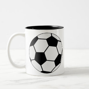 Fußball-Ball Zweifarbige Tasse