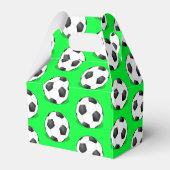Fußball-Bälle im grünen Hintergrund Geschenkschachtel (Vorderseite)