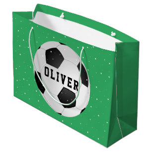 Fußball Bälle Kinder Name Grün Weihnachten Große Geschenktüte